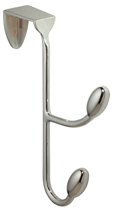 iDESIGN 76500 Door Hook, 10 lb, 2-Hook, Steel, Chrome