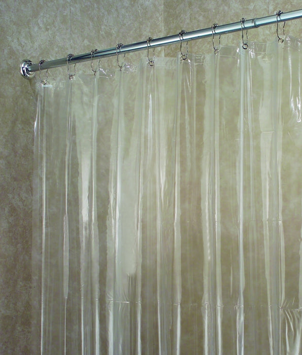 iDESIGN 14551 Shower Curtain/Liner, 72 in L, 72 in W, EVA/Vinyl, Clear