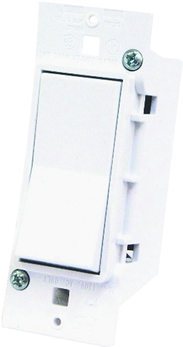 US Hardware E-119C Rocker Switch, 125 V, 15 A, 1-Pole, White