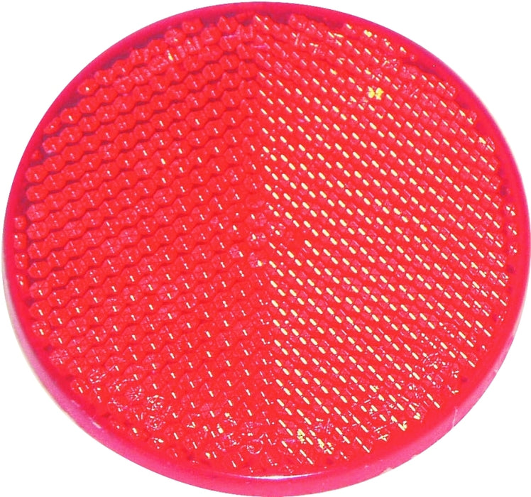 US Hardware RV-657C Safety Reflector, Red Reflector, Plastic Reflector, Adhesive Mounting