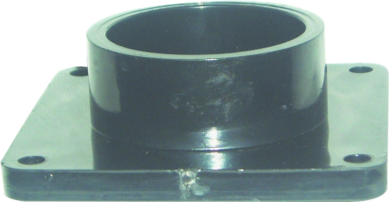 US Hardware RV-727C Spigot with Flange, 1-1/2 in ID, Slip x Male, ABS, Black