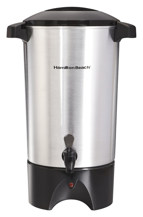 Hamilton Beach 40515 Coffee Urn, 30 Cups Capacity, 1090 W, Aluminum, Silver