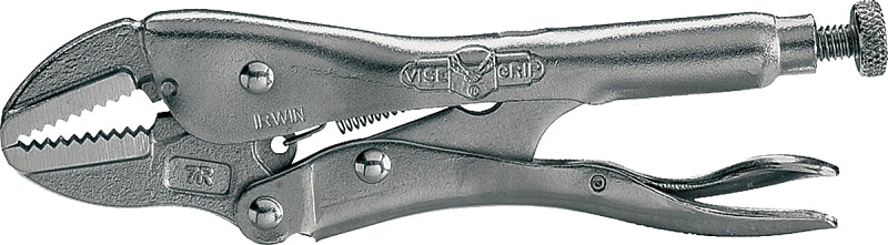 Irwin Original Series 302L3 Locking Plier, 7 in OAL, 1-5/16 in Jaw Opening, Plain-Grip Handle, 3/8 in W Jaw