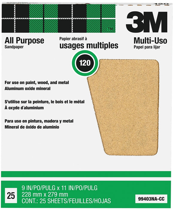 Sandpaper Al Oxide 9x11in 120c