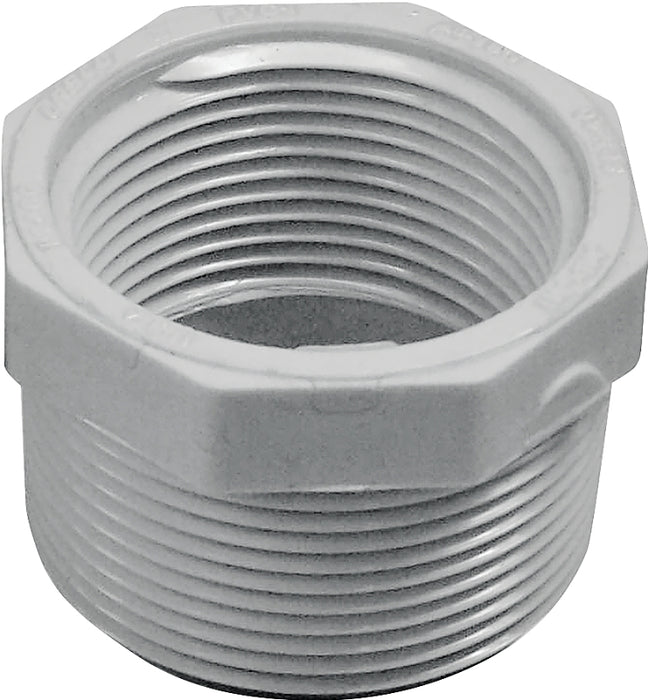 IPEX 435709 Reducing Bushing, 1-1/2 x 1-1/4 in, MPT x FPT, White, SCH 40 Schedule, 150 psi Pressure