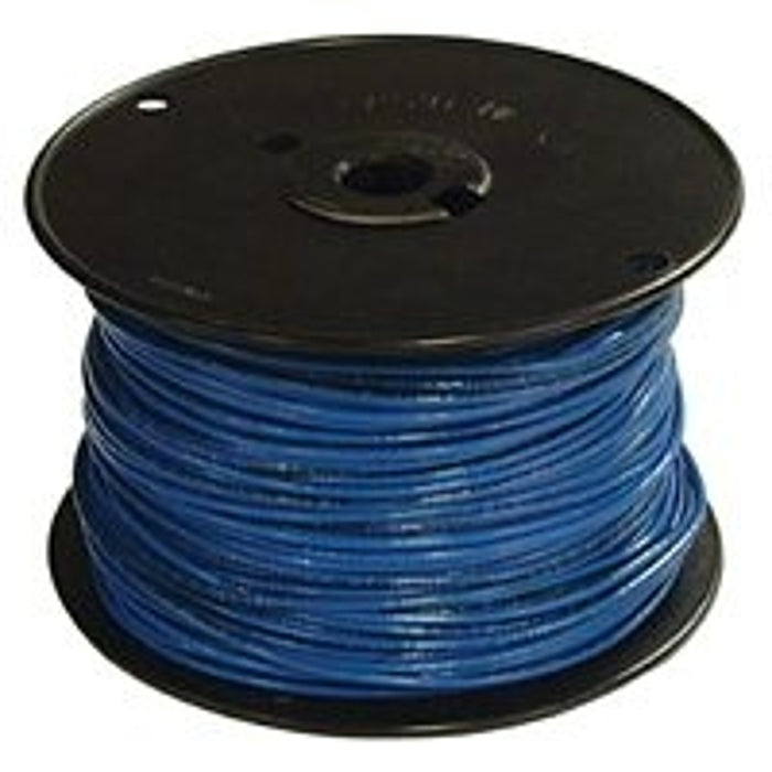 Southwire 14BLUE-SOLX500 Building Wire, Blue Sheath, 14 AWG Wire, 1-Conductor, 500 ft L, Nylon Sheath