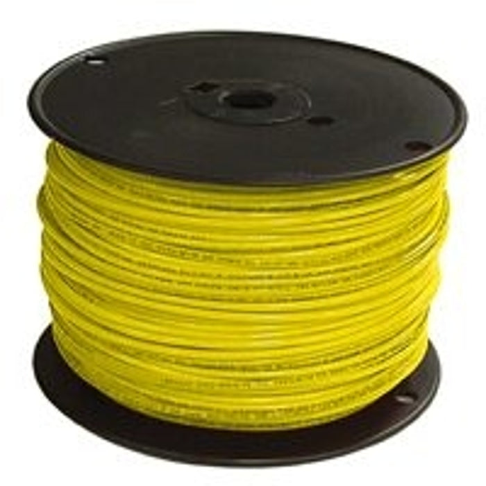 Southwire 12YEL-SOLX500 Building Wire, Yellow Sheath, 12 AWG Wire, 1-Conductor, 500 ft L, Copper Conductor