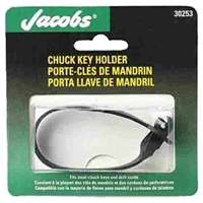 Jacobs 30253DD Universal Chuck Key Holder, 1/4 to 3/8 in Chuck Key, Rubber