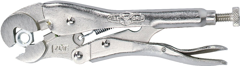 Irwin Original Series 02 Locking Plier, 10 in OAL, 1-1/8 in Jaw Opening, Plain-Grip Handle, 5/8 in W Jaw