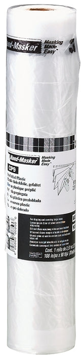 3M Hand-Masker CP9 Masking Film, 90 ft L, 9 ft W, Clear