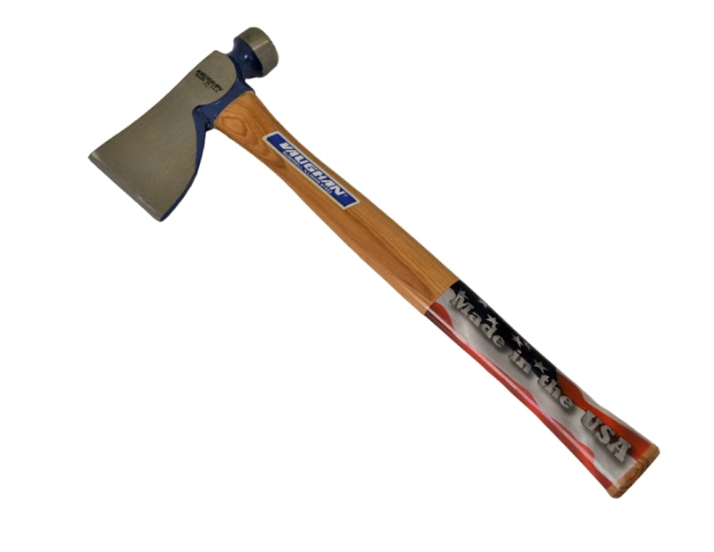 Vaughan RB28 Rig Builder Hatchet, 3-1/2 in Cutting Edge, 28 oz Head, Steel Head, Wood Handle, 17 in OAL