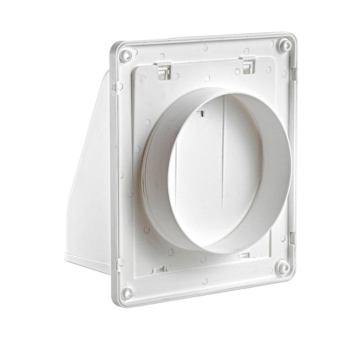 Lambro 351W-R Wall Cap, Plastic, White, For: Round Ducts