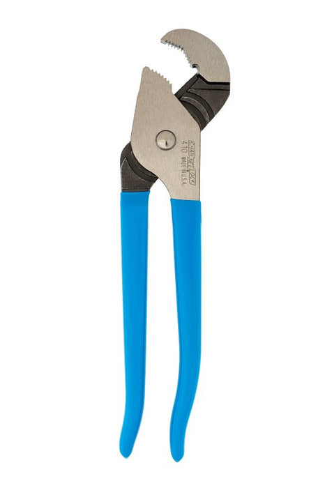 Channellock 410 Tongue and Groove Plier, 9-1/2 in OAL, 1.12 in Jaw Opening, Blue Handle, Cushion-Grip Handle