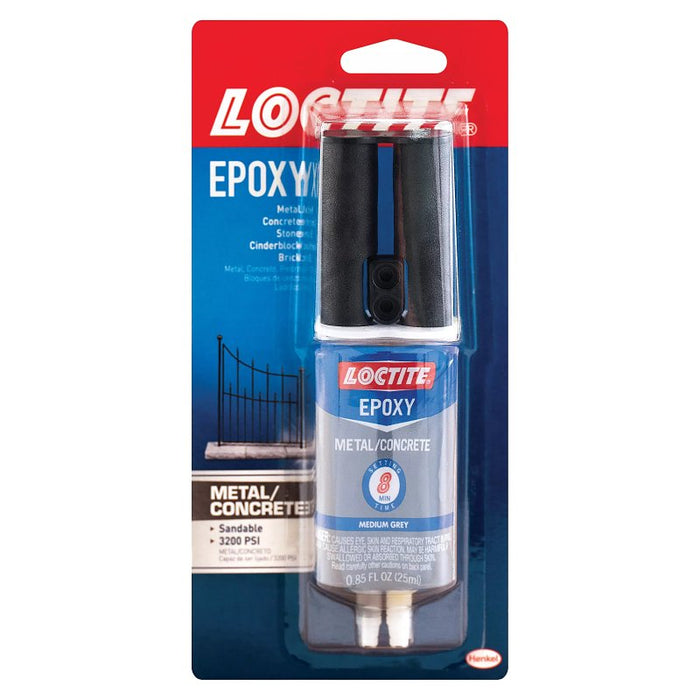 Loctite 1919325 Epoxy Resin, Gray, Liquid, Paste, 0.85 oz Syringe