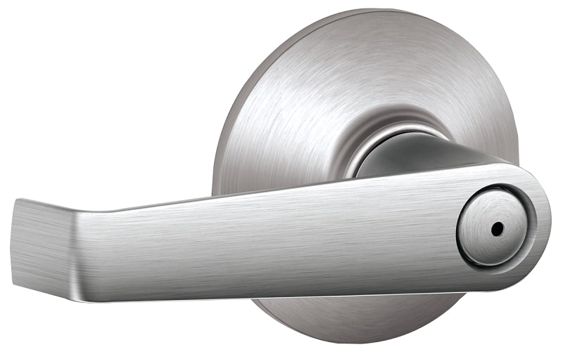 Schlage F Series F40CSVELA626 Privacy Lever, Mechanical Lock, Satin Chrome, Metal, Residential, 2 Grade