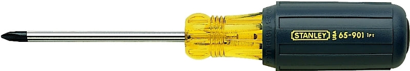 STANLEY 65-901 Screwdriver, #1 Drive, Phillips Drive, 6-3/4 in OAL, 3 in L Shank, Vinyl Grip Handle