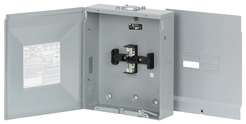 Eaton BR Series BRC48L125RP Load Center, 125 A, 8-Pole, 4-Space, 8-Circuit, Main Lug, NEMA 3R Enclosure, Gray