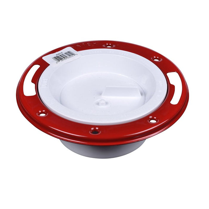 Oatey 43515 Floor Closet Flange, 3, 4 in Connection, PVC, For: 3 in, 4 in Pipes