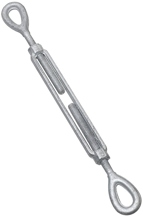 National Hardware 3270BC Series N177-394 Turnbuckle, 1040 lb Working Load, 3/8 in Thread, Eye, Eye, 6 in L Take-Up