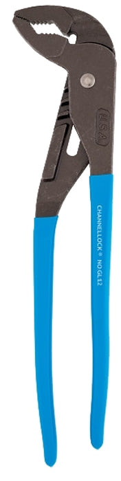 Channellock GRIPLOCK Series GL12 Tongue and Groove Plier, 12-1/2 in OAL, 2-1/4 in Jaw Opening, Blue Handle