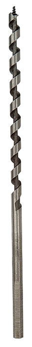 Irwin 49904 Power Drill Auger Bit, 1/4 in Dia, 7-1/2 in OAL, Solid Center Flute, 1-Flute, 7/32 in Dia Shank, Hex Shank