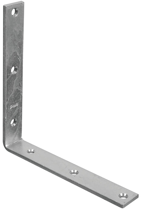 National Hardware 115BC Series N220-178 Corner Brace, 8 in L, 1-1/4 in W, Steel, Zinc, 0.22 Thick Material