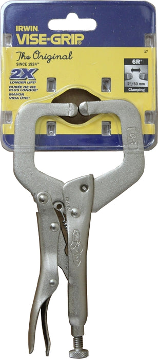 Irwin 17 C-Clamp, 500 lb Clamping, 2-1/8 in Max Opening Size, 1-1/2 in D Throat, Steel Body