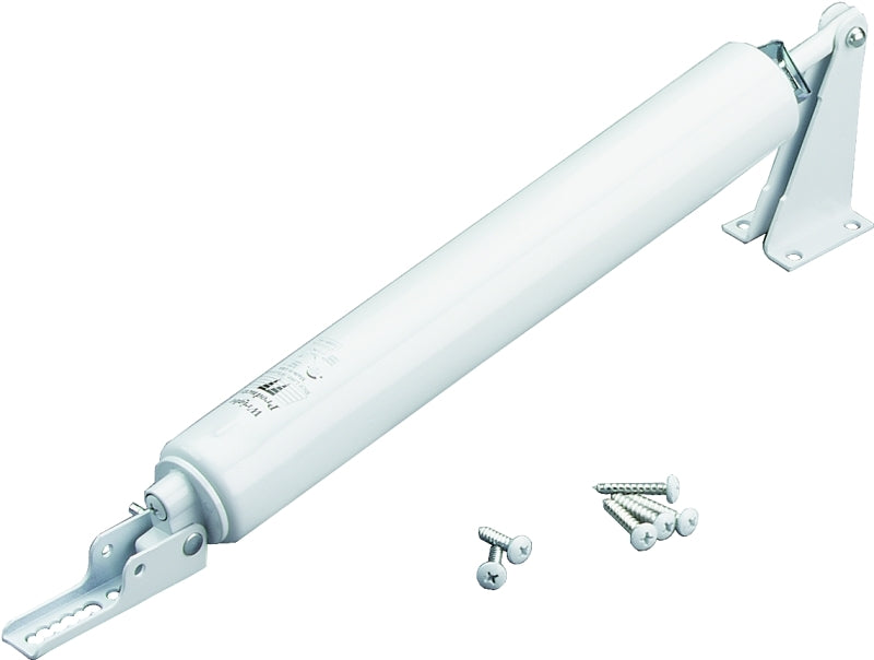 Wright Products V150WH Pneumatic Door Closer, White, 90 deg Opening, Includes: Mounting Hardware