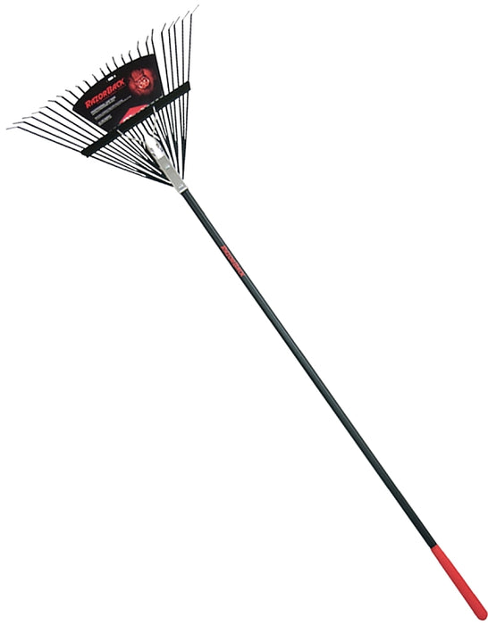 Razor-Back 2915212 Leaf Rake, Steel Tine, 24-Tine, Fiberglass Handle, 54 in L Handle