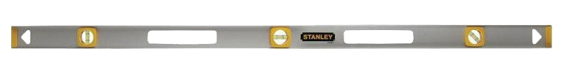 STANLEY 42-076 I-Beam Level, 48 in L, 3-Vial, 1-Hang Hole, Non-Magnetic, Aluminum, Silver