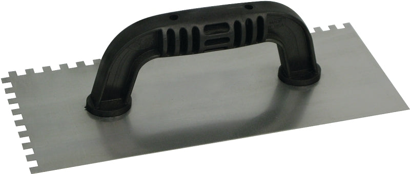 QLT 226 Trowel, 1/4 in W x 1/4 in D Notch, 11 in L, 4-1/2 in W, Square Notch