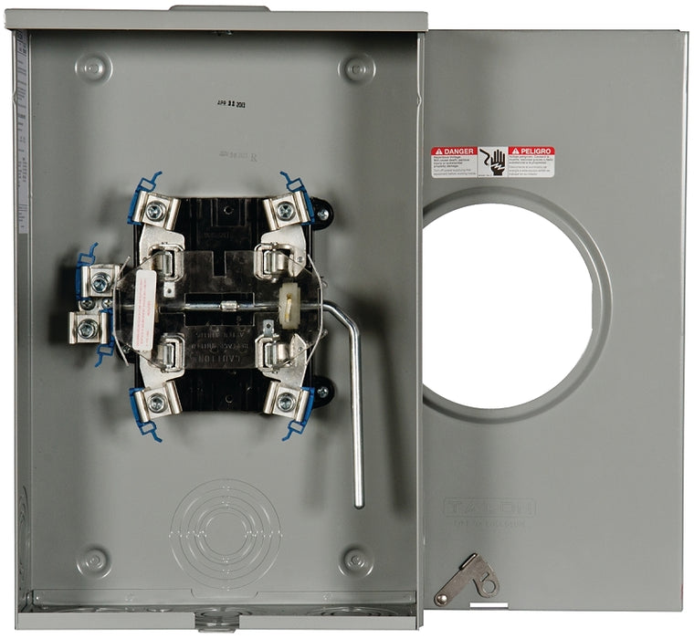 Siemens 40405-02MR Meter Socket, 1 -Phase, 200 A, 600 V, 5 -Jaw, Overhead, Underground Cable Entry