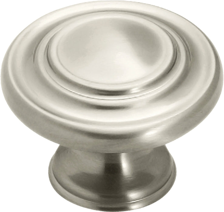 Amerock TEN1586G10 Cabinet Knob, 1 in Projection, Zinc, Satin Nickel