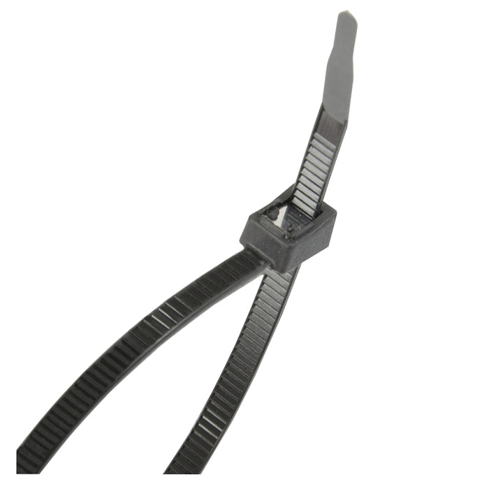 Gardner Bender 45-311UVBSC Cable Tie, Double-Lock Locking, 6/6 Nylon, Black