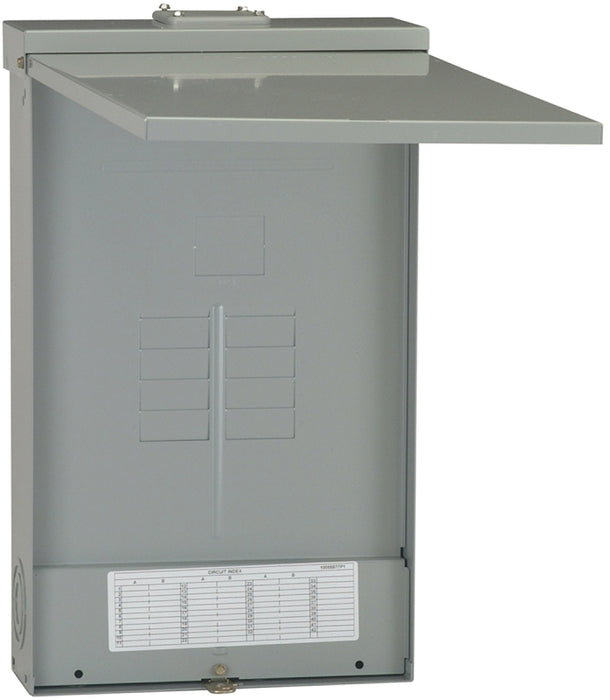 GE PowerMark Gold TLM Series TLM812RCU2P Load Center, 125 A, 8-Space, 12-Circuit, Main Lug, NEMA 3R Enclosure, Plug