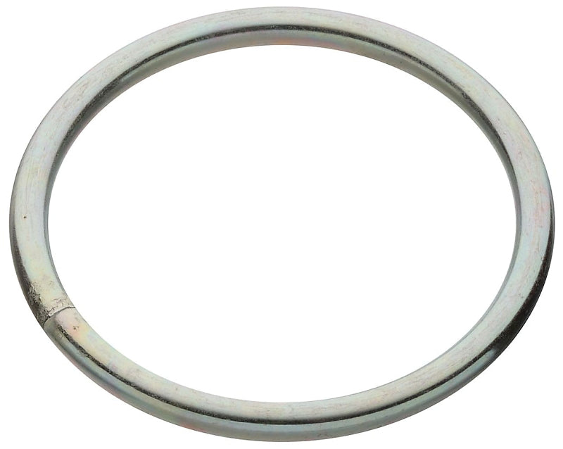 National Hardware 3155BC Series N223-172 Welded Ring, 850 lb Working Load, 3 in ID Dia Ring, #1 Chain, Steel, Zinc