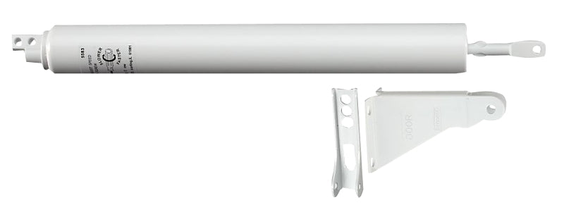 National Hardware V1337 Series N213-249 Door Closer, White, 5/16 in Dia Rod, 11-1/8 in L, Steel, 90 deg Opening