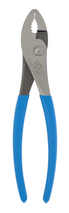 Channellock 528 Slip Joint Plier, 8 in OAL, Blue Handle, Comfort-Grip Handle, 0.99 in L Jaw