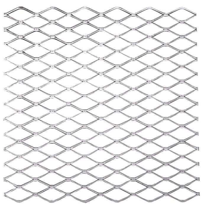 Stanley Hardware 4075BC Series N301-598 Expanded Grid Sheet, 13 Thick Material, 12 in W, 12 in L, Steel, 0.09 in Thick