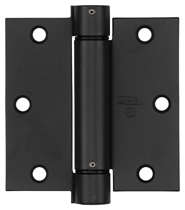 National Hardware N350-769 Spring Hinge, 3-1/2 in L x 3-1/2 in W Dimensions, Steel, Oil-Rubbed Bronze, 30 lb