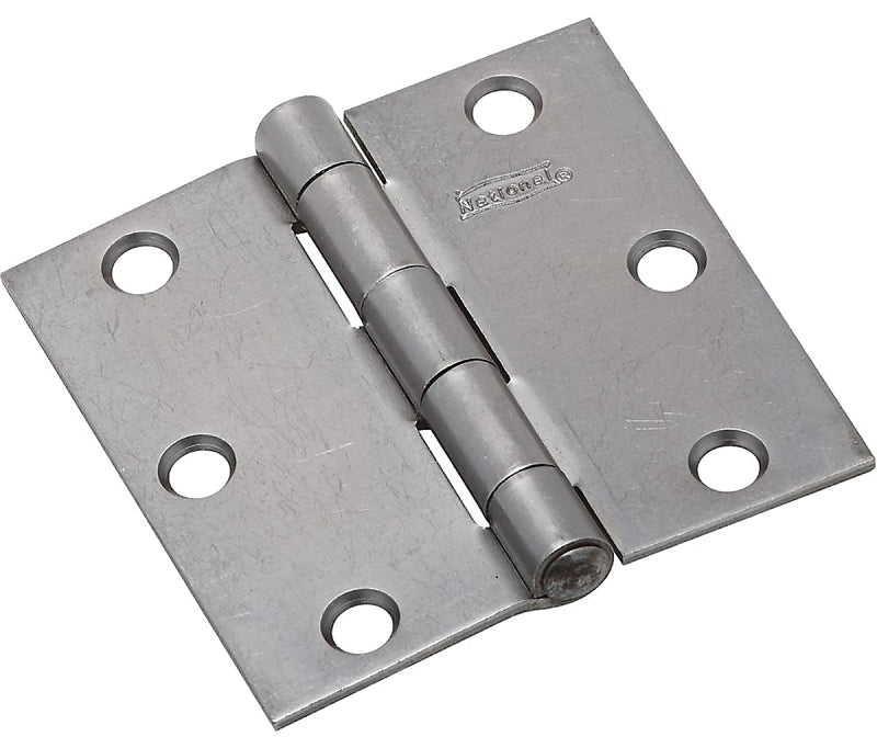 National Hardware N140-566 Utility Hinge, 3-1/2 in W Frame Leaf, 0.11 in Thick Frame Leaf, Cold Rolled Steel, Steel