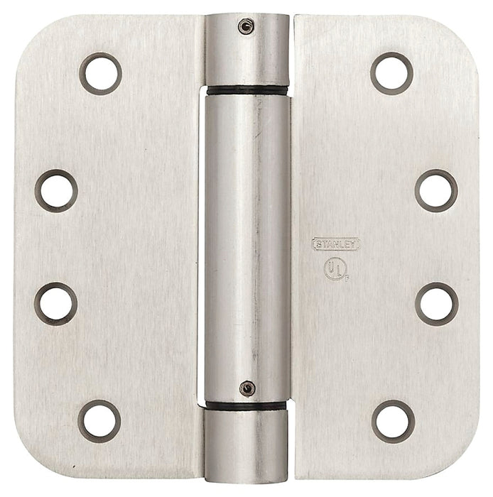 National Hardware N351-023 Spring Hinge, 4 in L Dimensions, Steel, Satin Nickel, 37 lb