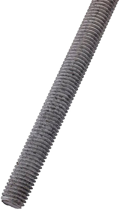 National Hardware N825-004 Threaded Rod, 3/8 in Dia, 72 in L, A Grade, Steel, Galvanized, UNC Thread