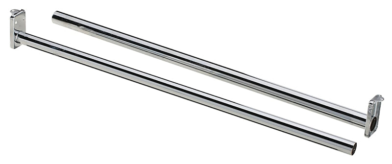 National Hardware DPV209 N338-335 Closet Rod, 72 to 120 in L, Steel, Bright