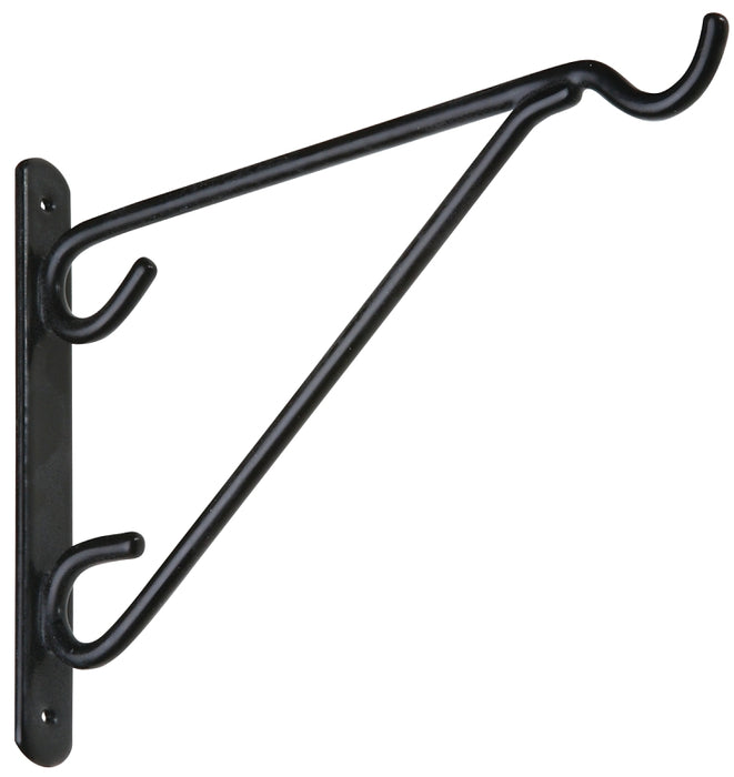 National Hardware V2652 Series N274-530 Outdoor Bracket, 8.72 in L, 6-3/4 in H, Steel, Black