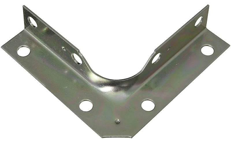 National Hardware V114 Series N245-407 Corner Brace, 3 in L, 5/8 in W, 3 in H, Steel, Zinc, 0.04 Thick Material