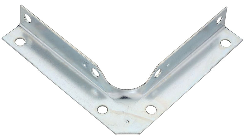 National Hardware V114 Series N245-415 Corner Brace, 4 in L, 5/8 in W, 4 in H, Steel, Zinc, 0.04 Thick Material