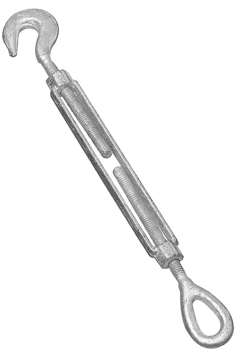 National Hardware 3272BC Series N177-519 Turnbuckle, 1040 lb Working Load, 1/2 in Thread, Hook, Eye, 9 in L Take-Up