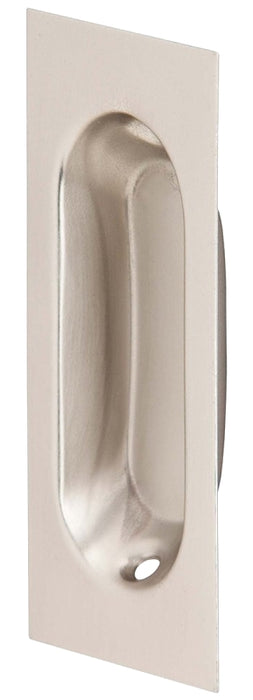 Schlage Ives Series 222B15 Rectangular Pull, 1-5/16 in W, 15/32 in D, 3-1/8 in H, Brass, Satin Nickel