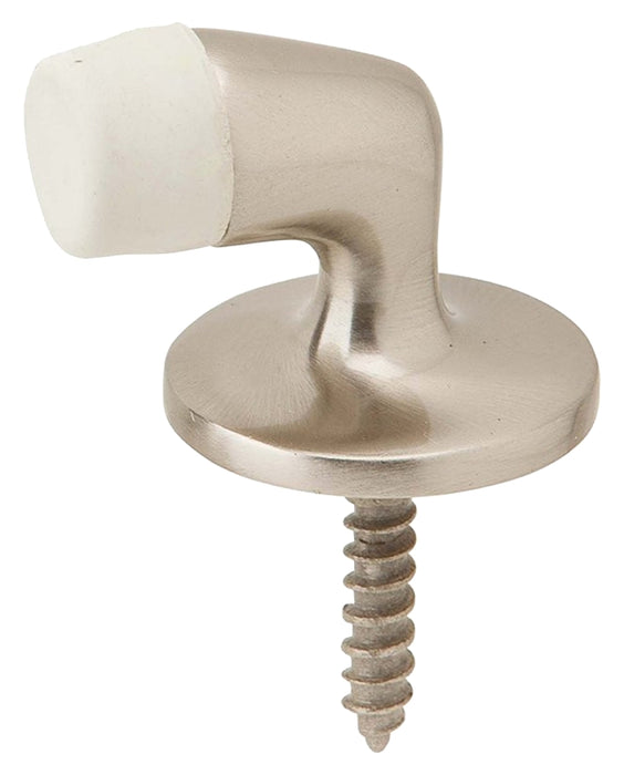 Schlage Ives Series 430MB15 Door Stop, 1-1/4 in Dia Base, Brass, Satin Nickel